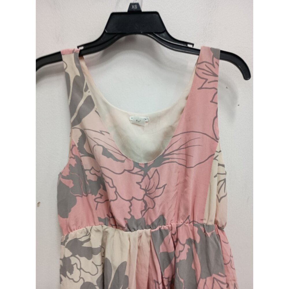 VTG Club Monaco Womens Babydoll‎ Mini Dress XS Floral Silk Slaveless Y2K Cottage - Picture 2 of 6